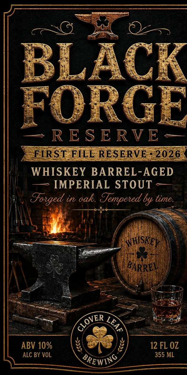 Black Forge Reserve front label